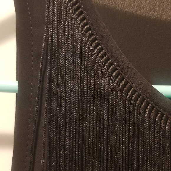 LIKE NEW Women's Express XS Black Boho Fringe Tank - Picture 11 of 14